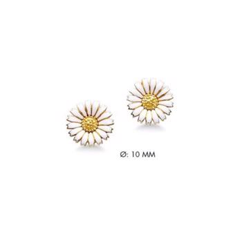 Aagaard silver plated daisy studs with Ø 10 mm 